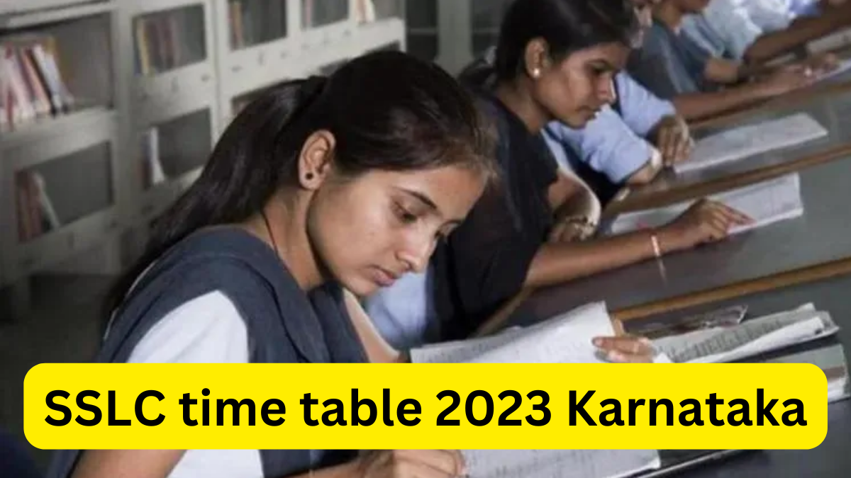 SSLC time table 2023 Karnataka